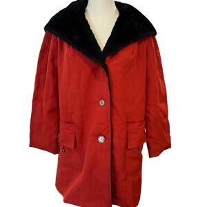 Vintage 70s Fur Lined All Weather  Smug Coat